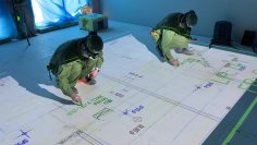 プロジェクションマッピングを利用した墨出し技術「T-iDigital MARKING」を高度化