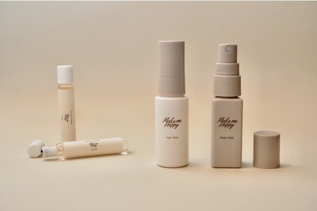 フレグランスブランド「メイクミーハッピー」から、髪がしっとりまとまりやさしく香るヘアミストが新登場！ハンドクリームの新しい香り2種も10月下旬より限定発売