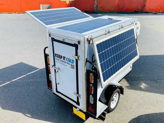 太陽光発電を活用した「自立型ゼロ・エネルギー　小型冷蔵・冷凍牽引トレーラ」を、Japan Mobility Show 2023に出展いたします