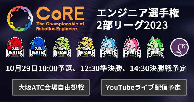 エンジニア選手権CoRE2部リーグ プレ大会開催！【10月29日大阪ATC】