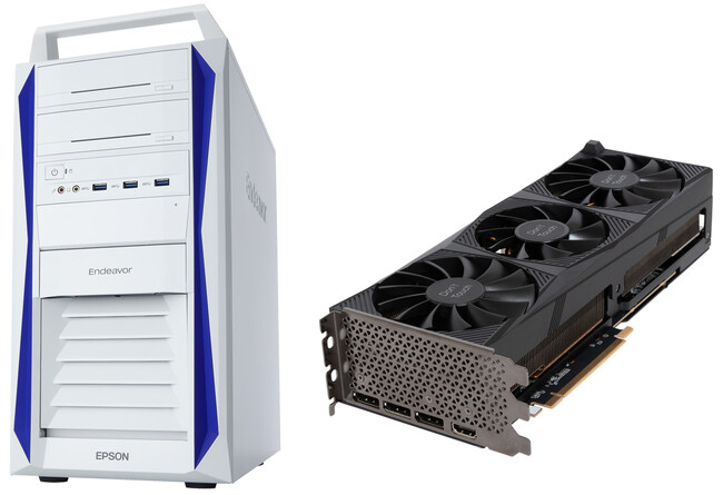 高性能モデル「Endeavor Pro9200」のカスタマイズメニューに『1100W電源』を追加し、NVIDIA(R) GeForce RTX(TM) 4080が選択可能に