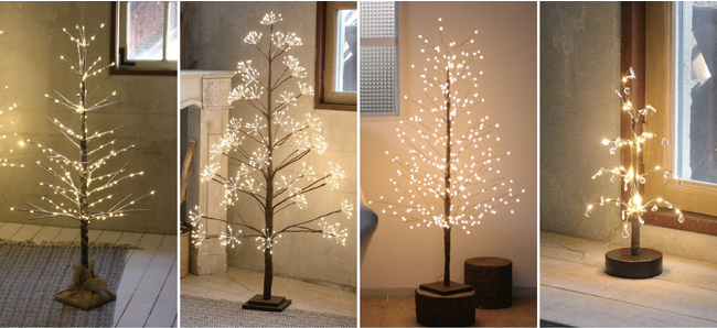 空間を魅力的に彩るシンプルでモダンなLEDツリー「クリスマスLEDブランチツリー」発売