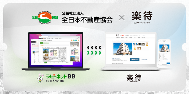 「不動産投資の楽待」が全日本不動産協会と連携、不動産業務のDXを推進