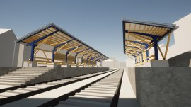 茶山・京都芸術大学駅の完成予想イメージ 茶山・京都芸術大学駅の完成予想イメージ