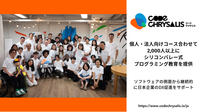 創業6年で、個人・法人向けコース合わせて2,000人以上にシリコンバレー式プログラミング教育を提供