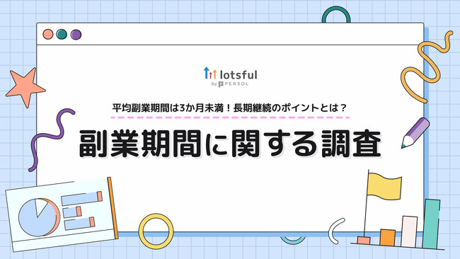 副業マッチングサービス『lotsful』、“副業期間”について調査