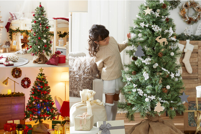 【LOWYA】シーズンを彩るクリスマスツリー、クリスマスリースを販売