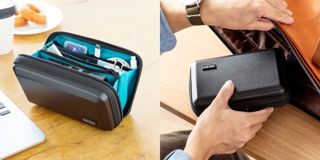 充電ケーブルやアダプタなどをコンパクトに収納できるハードシェルケースを10月26日に発売