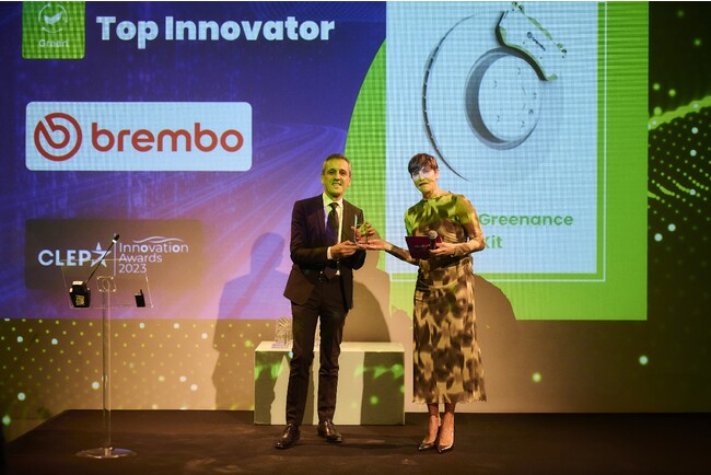 ブレンボ、「BREMBO BEYOND GREENANCE KIT」が認められ、CLEPA「グリーン部門トップイノベーター賞」を受賞