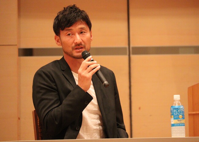 サッカー元日本代表 茂庭照幸選手栄養セミナーを実施