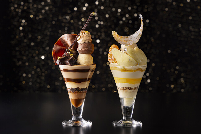 一年の締めくくりに自分へのご褒美を！産地の異なる5種のチョコレートを使ったプレミアムパフェ＆王将果樹園より直送のラ・フランスがジューシーなラグジュアリーパフェを11月1日より販売開始