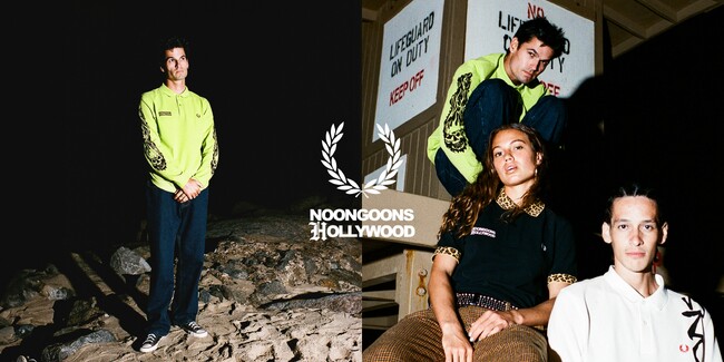 【FRED PERRY】アメリカ・カリフォルニアを拠点とするストリートウェアブランド〈Noon Goons（ヌーン・グーンズ）〉とコラボレーションしたポロシャツが登場！