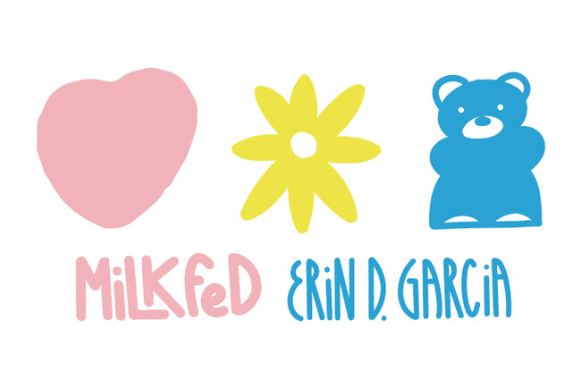 MILKFED.（ミルクフェド）がアーティストErin D. Garcia（エリンディー・ガルシア）とのコラボレーションアイテムを発表。