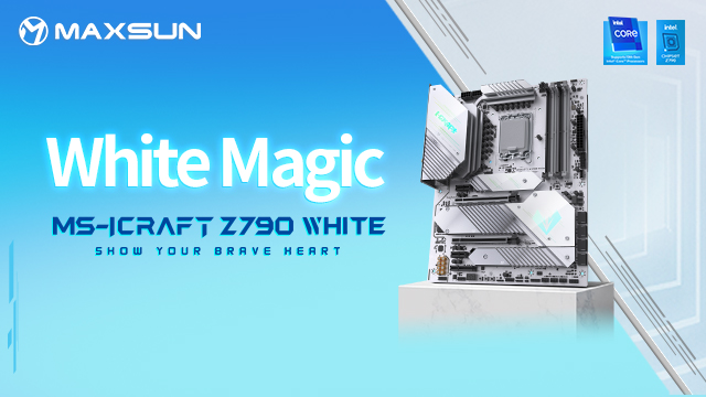 【新品登場+プレゼント企画実施中】MAXSUN新品マザーボード「iCraft Z790 White」登場します。White Magicをご期待ください！