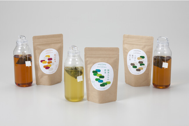 宇治の露製茶株式会社が、「抹茶入りの煎茶」、「くきと葉の焙じ茶」、「和の紅茶」の３品を10月30日(月)新発売