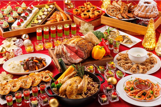 ローストチキンや牛肉の煮込みなどクリスマス気分たっぷり！「クリスマスブッフェ」 開催！