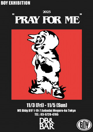 新進気鋭の現代アーティストBOY氏の初個展をDB&BAR/DIET BUTCHER にて開催。