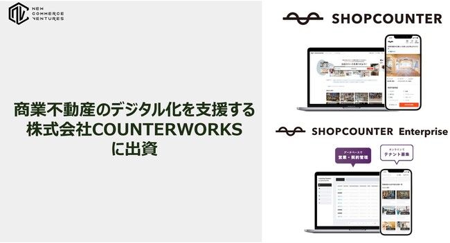 商業不動産のデジタル化を支援する株式会社COUNTERWORKSに出資