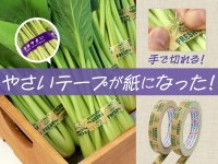 手で簡単に切れて快適！やさい用テープに紙タイプが登場　人・環境に優しい「ecoやさいテープ紙」11月1日発売