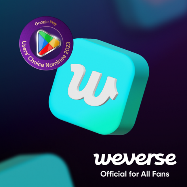 Weverse、Google Play「Google Play ベスト オブ 2023」にノミネート
