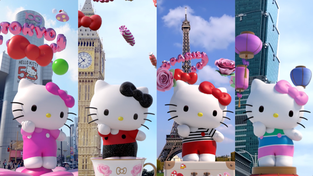 ハローキティ50周年イヤーがついにスタート！TikTok開設や、メタバースプラットフォームのロブロックス、ゼペットにも本格参入！全国100店舗にキティが会いに行く！？全国ツアーも開始