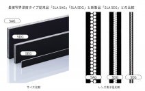 300μmの極細素子を用いたSELFOC® Lens Array「SLA 5EG」の開発に成功
「長被写界深度」・「コンパクト」・「高解像力」を兼ね備えたレンズ