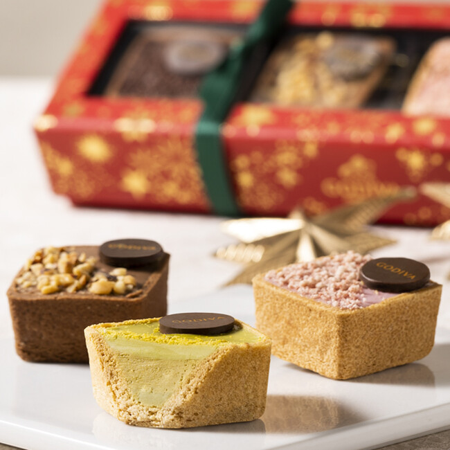 まるでタルトのようなチョコレート。ホリデーの装いで発売。「ゴディバ タルトショコラ」
