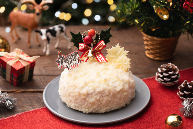 生クリーム専門店ミルクの「Milky X'mas 2023」クリスマスケーキが昨年よりもお手軽な価格とサイズで登場！濃厚な特製生クリームをたっぷり堪能できる「生クリームスノードームケーキ」予約販売開始