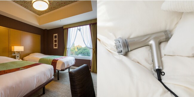 「ホテルモントレ赤坂」の最上階ハイカテゴリー客室に上がる*1ドライヤー『リフトドライヤー』を設置。