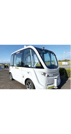 OKI、福岡県大牟田市で初めて自動運転バスを公道で走行させる実証実験を実施