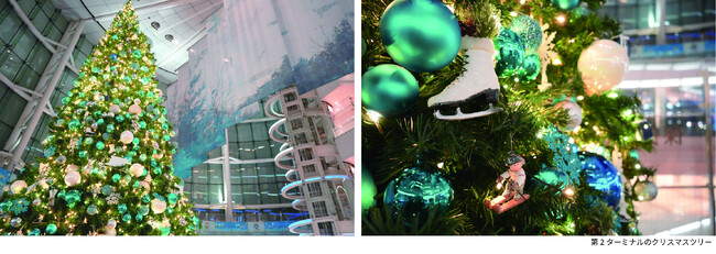 羽田空港にケーテ・ウォルファルト社のオーナメントで飾られたクリスマスツリーが登場！