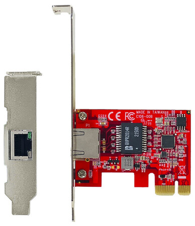 玄人志向から2.5Gbase-T PCI Express x1接続 ロープロファイル対応 LANカード(イーサネットボード)『GBE2.5i-PCIE』発売
