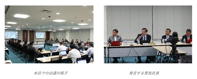社長と船長・機関長が船上の現状や課題について意見交換