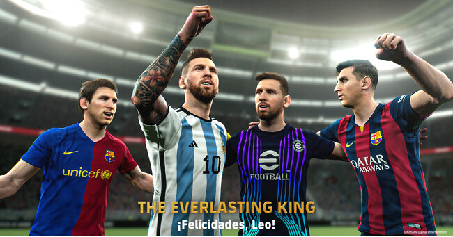 リオネル・メッシ選手、8度目の“世界最高の選手の証”『eFootball(TM) 2024』で偉業を記念したキャンペーンを開催！