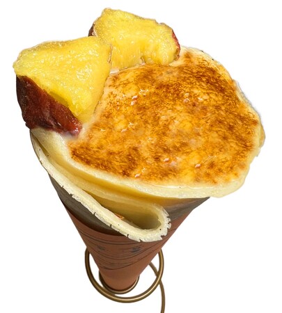 原宿｜竹下通り発！元祖クレープレシピ使用の『Crepes原宿すまいる』と『oimo&coco.』のコラボメニュー【焼き芋ブリュレクレープ】新発売！！