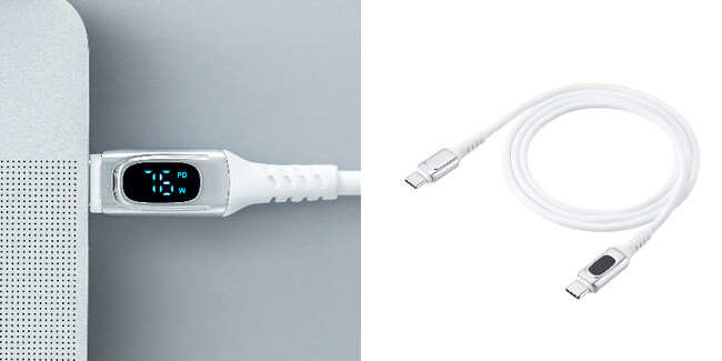 高速充電を見える化！PD電力表示機能が付いたUSB Type-Cケーブル11月3日に発売