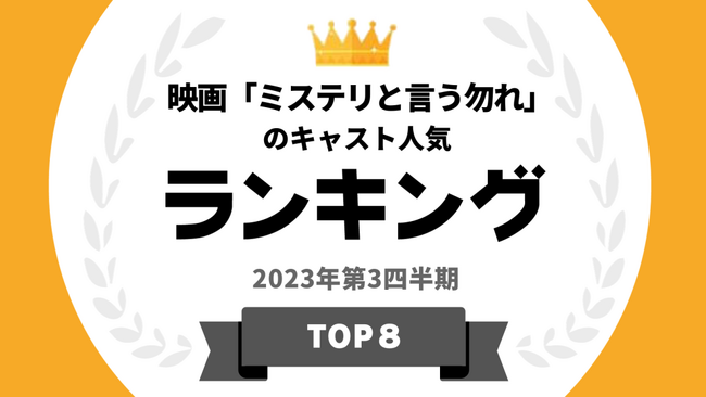 『タレントパワーランキング』が映画「ミステリと言う勿れ」に出演しているタレントランキングを発表！WEBサイト『タレントパワーランキング』ランキング企画第272弾！！