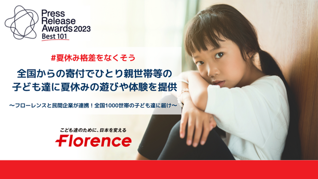 フローレンス、「プレスリリースアワード 2023・Best101」に選出