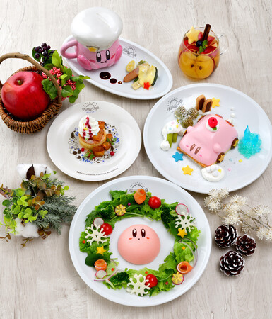 星のカービィの『Kirby Cafe (カービィカフェ)』にて「カービィカフェ WINTER 2023」を11月9日(木)より開催！ リースみたいなカービィのサラダやりんごのメニューなどが登場！