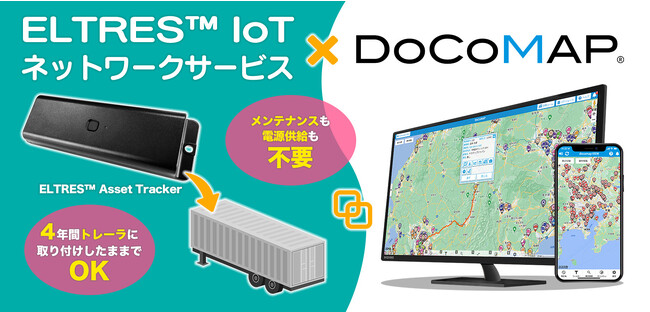 ソニー独自のLPWA通信規格「ELTRES(TM) IoT ネットワークサービス」を使った新たなサービス「docomapLongrange」を開始
