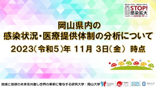 【岡山大学】岡山県内の感染状況・医療提供体制の分析について（2023年11月3日現在）