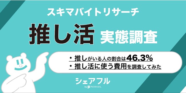 『シェアフル』スキマバイトリサーチ 、「推し活」実態調査