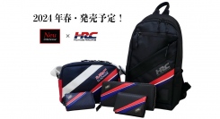 ノイインテレッセ×HRC（Honda Racing Corporation）のコラボレザーグッズが2024年春・発売予定！象徴的なトリコロールカラーがモチーフ。