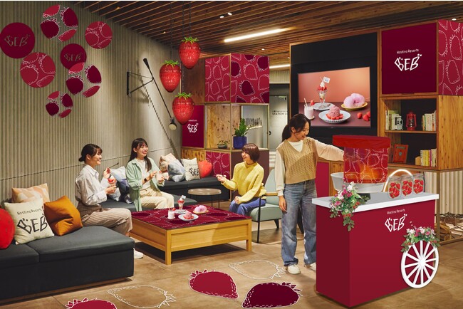 【星野リゾート　BEB5土浦】茨城県のオリジナル品種「いばらキッス」を楽しみ尽くす「BEB いちごパーク」オープン｜期間：2024年1月15日～4月15日