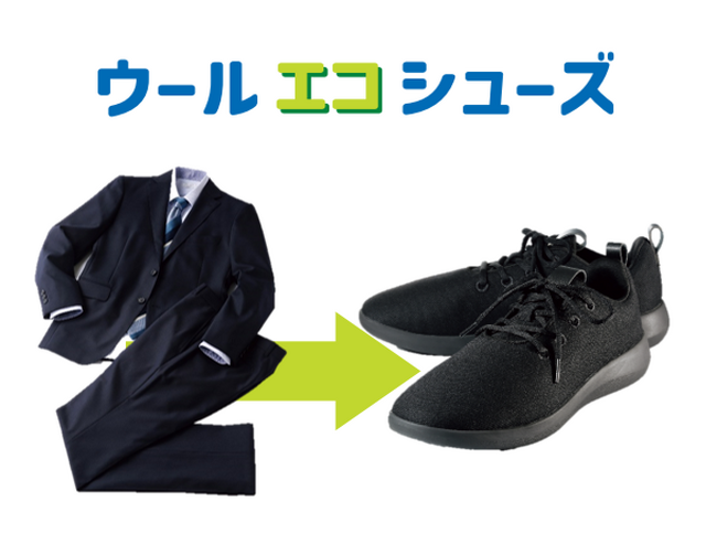 AOKIで回収した「服」が「靴」に生まれ変わる！サステナブルな『ウールエコシューズ』新発売！～不要になった衣類に命が吹き込まれ、再びお客様の元へ～