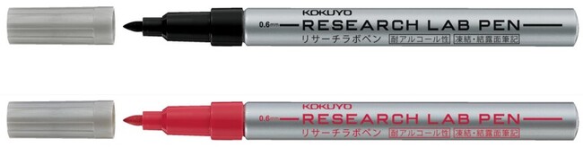 研究環境に適したアルコールで文字が消えにくい「リサーチラボペン」を発売