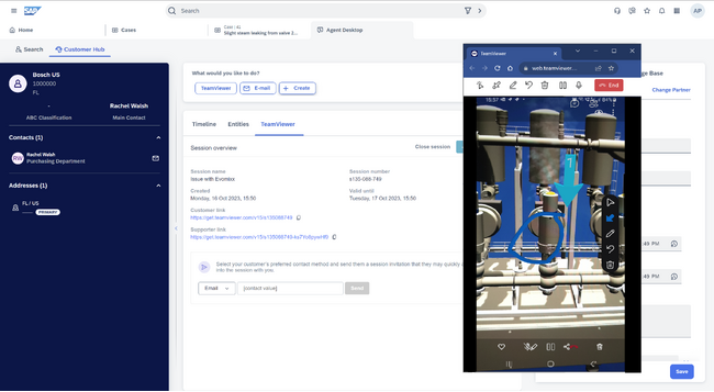 チームビューワー、エンタープライズ向けリモート接続『TeamViewer Tensor』をSAP(R) Service Cloudに統合