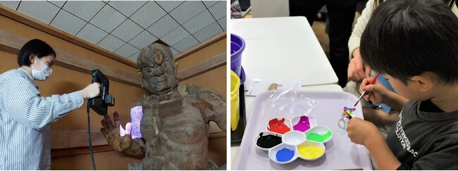 「市原歴史博物館×千葉大学大学院」博学連携企画　市内に残る貴重な仏像の「3Dスキャン体験＆色付け体験」