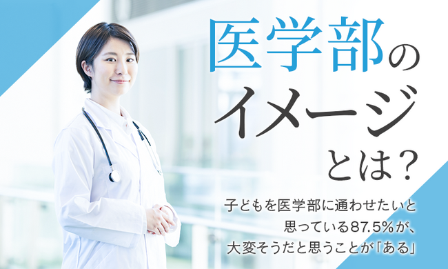 【医学部のイメージとは？】子どもを医学部に通わせたいと思っている87.5％が、大変そうだと思うことが「ある」