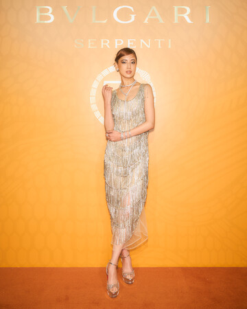 藤井 夏恋が来場 「ブルガリ セルペンティ 75周年 時を超えて紡がれる無限のストーリー展」オープニングパーティ